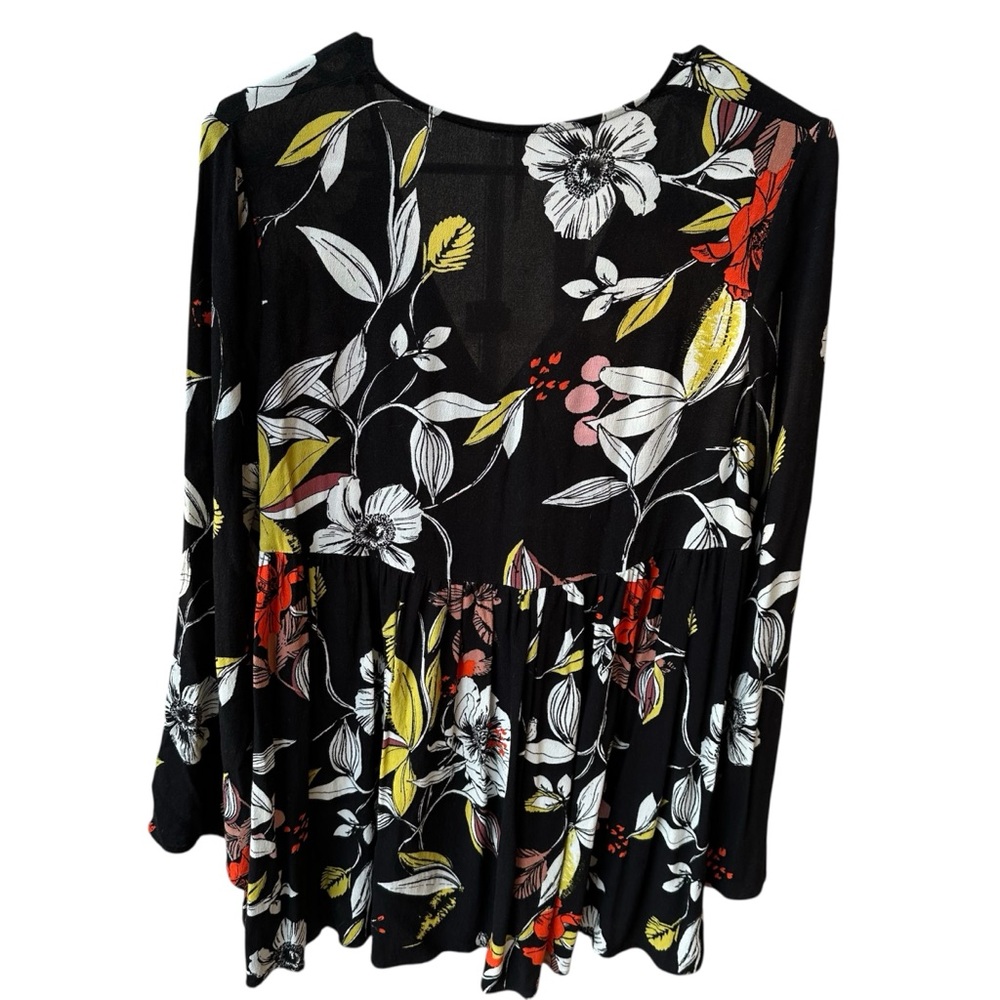 Free People Black Floral Tunic - Picture 8 of 8